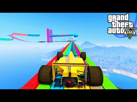 F1 Car IMPOSSIBLE Parkour Only 0.917% Players Can Complete in GTA 5! (Hindi)