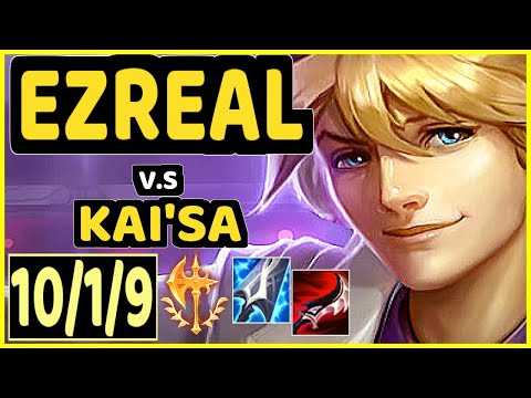 EZREAL vs KAI'SA - 10/1/9 KDA BOTTOM ADC GAMEPLAY - EUW Ranked MASTER