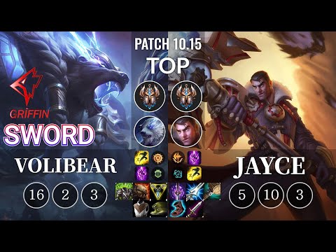 GRF Sword Volibear vs Jayce Top - KR Patch 10.15