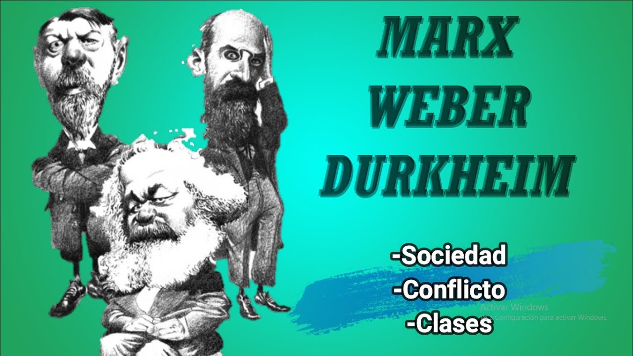 Marx, Weber y Durkheim - Sociedad, Conflicto y Clases sociales