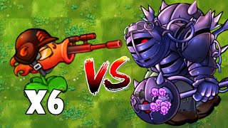 PvZ 1 Fusion 2.2 Challenge! - Ultimate Plant Teams Vs Obsidian Gargantuar Zombie - Who will win?