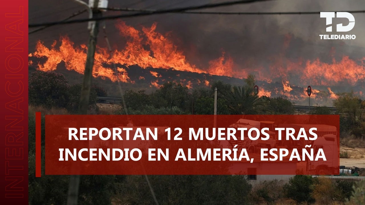 Incendio forestal deja 12 personas muertas en Almería, al sur de España