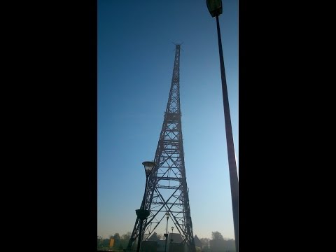 Polish made of wood Eiffel Tower - Gliwice Radio Tower. The Highest wood made building in the World!