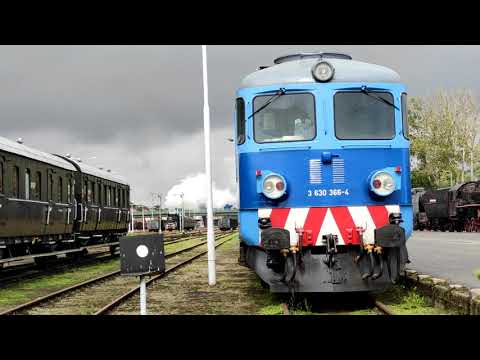 Pociąg Towarowy z lokomotywą ST43-115 , oraz wyjazd pociągu do Leszna z Ol49-69