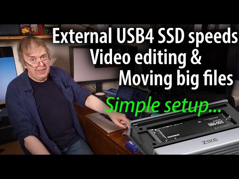 Fast portable storage. Setting up 4TB USB4/Thunderbolt4 SSD in a Zike Z666 NVMe M.2 enclosure