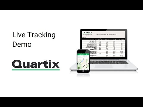 This video provides a demonstration of the live vehicle tracking feature within the Quartix operations software.