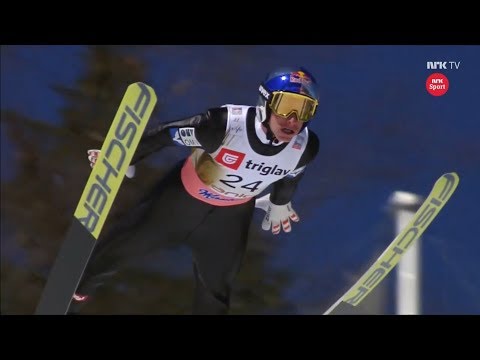 [HD] Gregor Schlierenzauer 253,5m WORLD RECORD FALL Planica 2018