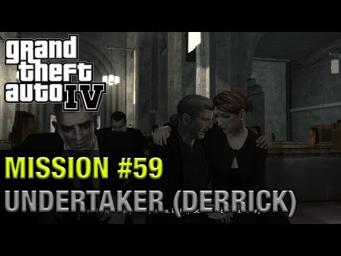 Grand Theft Auto IV - Mission #59 - Undertaker (Derrick's Funeral) | 1440p 60fps