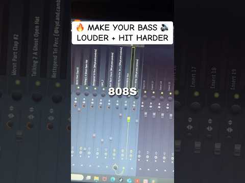 MAKE YOUR 808s HIT HARDER in FLStudio! (INDUSTRY STANDARD BASS LOUDNESS TECHNIQUE) [FREE + EASY!!!]