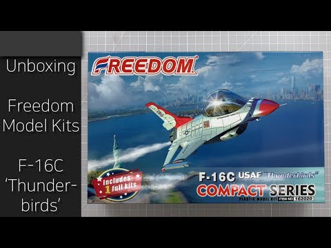 Unboxing F-16C Thunderbirds (Freedom Model Kits Compact Series)