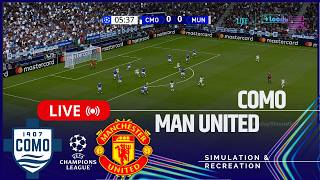 Como vs Manchester United [LIVE] UEFA Champions League 26/27 ✅ | Full Match Simu