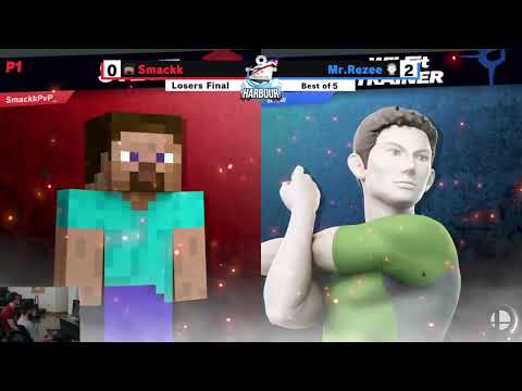 Loser's Finals - Mr. Rezee (Wii Fit Trainer) vs MSHR|Smackk (Steve) - Smash On The Harbour 202