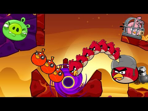 Angry Birds Cannon Collection 3 - BREAK THE STONE TO HIT THE PIGGIES BY SHOOTING BOMBER BIRD!