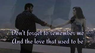 DON&#39;T FORGET TO REMEMBER ME/ lyrics =BEE GEES=