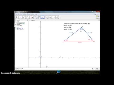 comment colorier un triangle sur geogebra