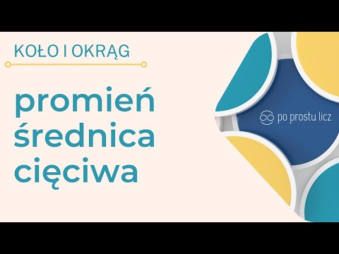 Promień, cięciwa, średnica. Koło i okrąg. Jak rozróżnić promień, cięciwę i średnicę