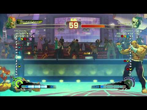 SSF4 AE: YHCmochi (Dhalsim) vs sunset01 (Sagat) - Ranked Match - 1,000 Videos and Daigo/Poongko
