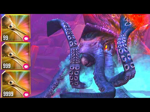 OPHTHALMOSAURUS LV 999 VS AKUPARA 81 GOD | JURASSIC WORLD THE GAME