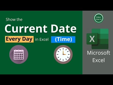 Show the Current Date Every Day in Excel (Time)