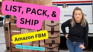 How To List Pack & Ship Amazon FBM Order. Beginner Tutorial. Shipping Tips & Tricks.