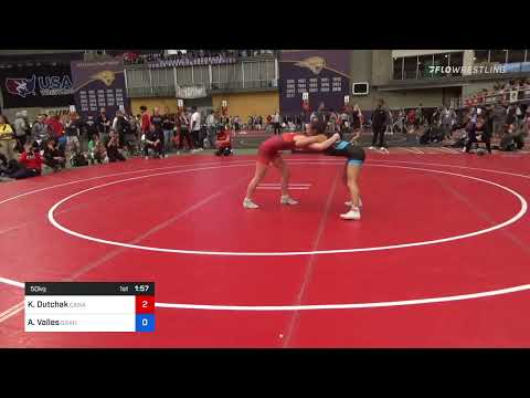 50 Kg Rr Rnd 1 - Katie Dutchak, Canada Vs Arelys Valles, Grand View Wrestling Club 0c20