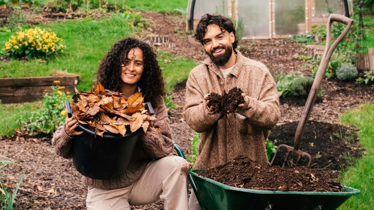 Garden Day With My Love 🧑🏽‍🌾👩🏽‍🌾 Making FREE Compost