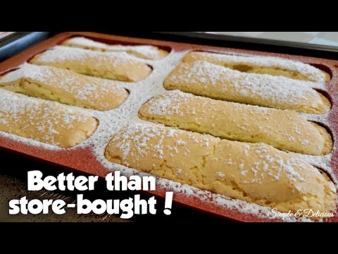 Better Than Store Bought! Delicious Homemade Ladyfingers Recipe 😋