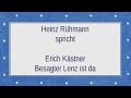 Erich Kästner „Besagter Lenz ist da" I 