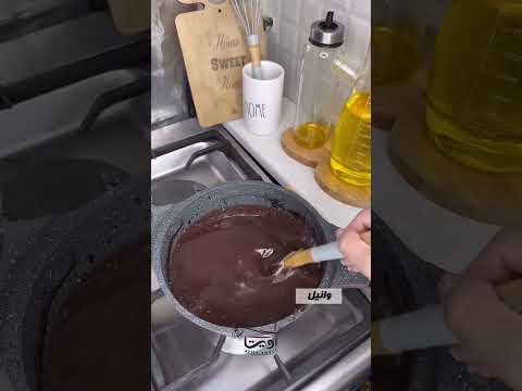 عاشقان شکلات🍫بیایین که یه دسر کُره ای سوپر شکلاتی آوردم براتون🤌🏻😍❤️#دسر#کره ای#شکلاتی#کاکائویی