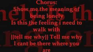 Show Me The Meaning Of Being Lonely (Lyrics)