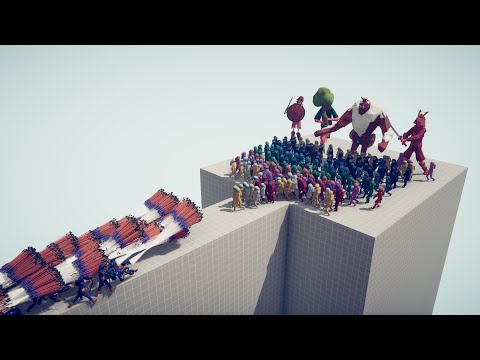 100x AMONG US UNITS & ALL GIANTS vs EVERY GOD - Totally Accurate Battle Simulator TABS