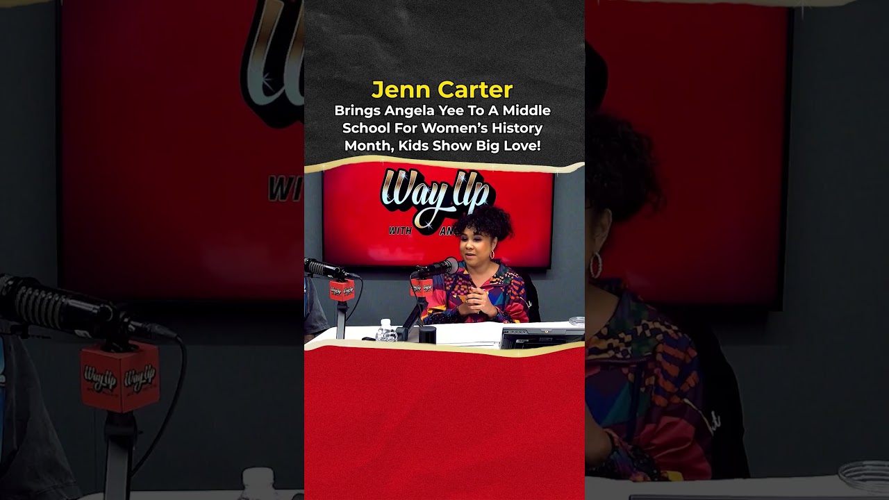 Jenn Carter Brings Angela Yee To A Middle School For Women’s History Month, Kids Show Big Love!