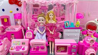 Download lagu 19 Minutes Satisfying with Unboxing Barbie Princess Pink Kitchen, Rock Bed Play Set Review Toys｜ASMR mp3