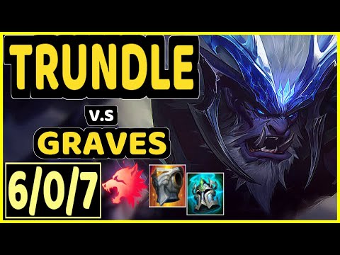 LAMABEAR (TRUNDLE) vs GRAVES - 6/0/7 KDA JUNGLE CHALLENGER GAMEPLAY - EUW