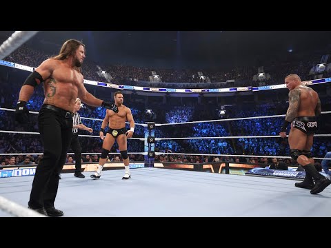 Randy Orton vs AJ Styles vs LA Knight SmackDown New Year's Revolution 1/5/2024 Highlights