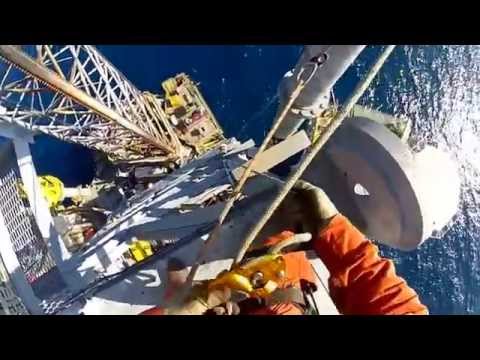 GoPro   Rope Access at Seadrill West Leda Jackup Rig Offshore