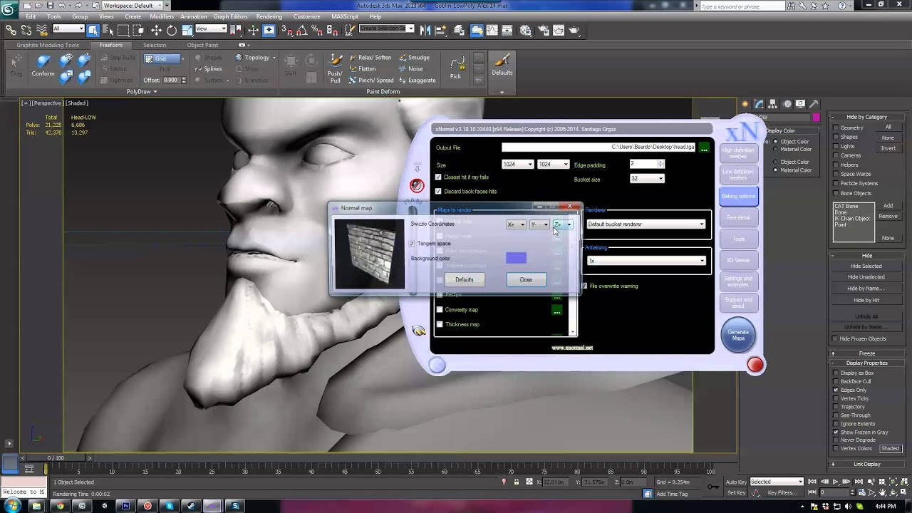 20 - Baking Textures using XNormal