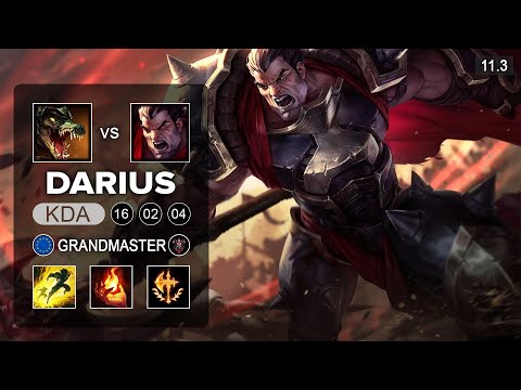 Darius Top vs Renekton -  EUNE Challenger Patch 11.3