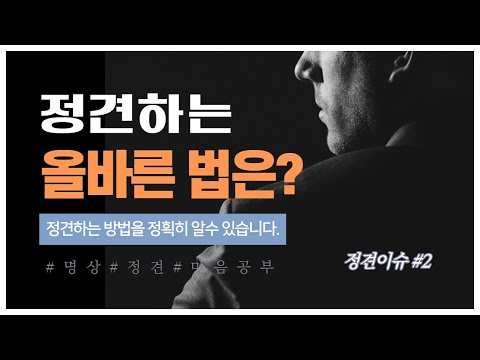 정견하는 법(올바른…