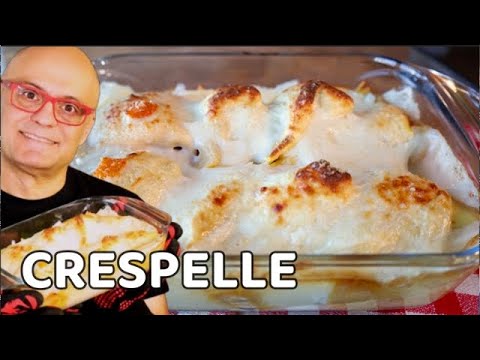 CRESPELLE al PROSCIUTTO e ZUCCA in Bianco