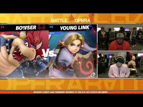 Youmacon 2019 SSBU Top 48 - Axel (Bowser/Joker) vs Blade (Young Link)