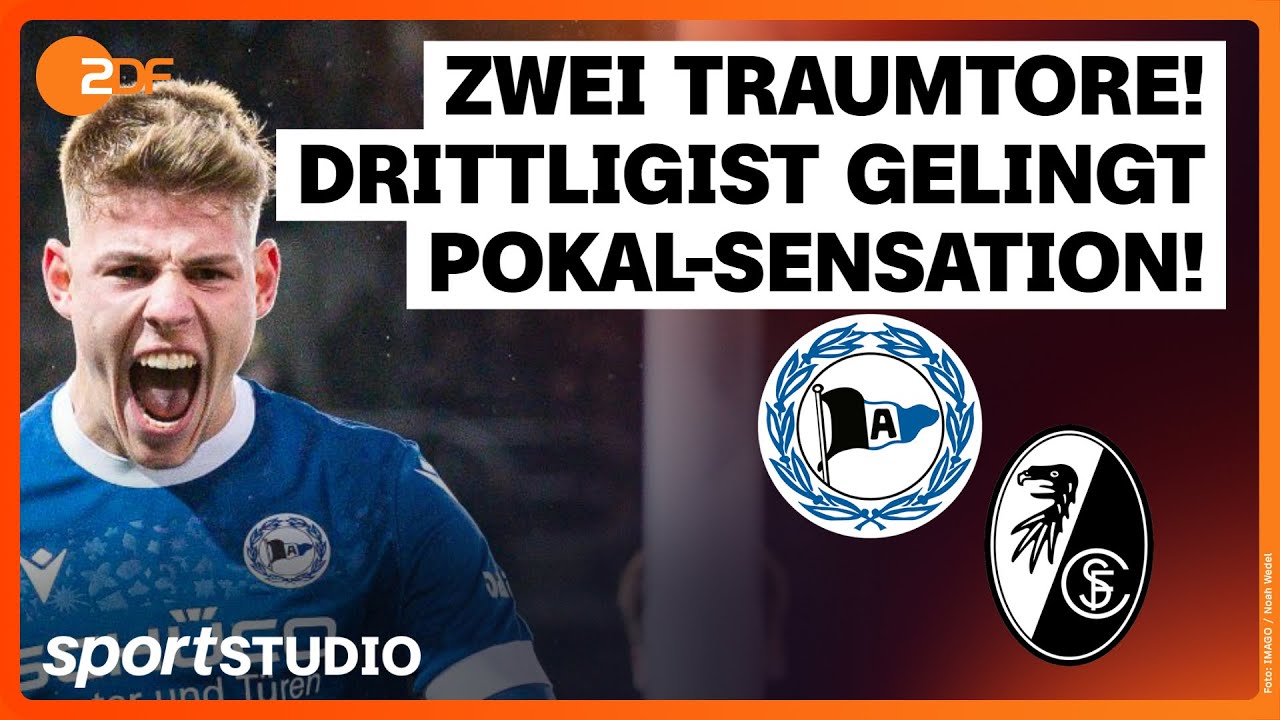 Arminia Bielefeld – SC Freiburg | DFB-Pokal, Achtelfinale Saison 2024/25 | sportstudio
