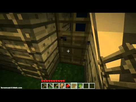 Hvordan man overlever i minecraft afsnit3 - Byggeri og Mobs