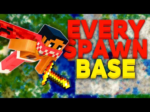 Minecraft Anarchy - I found EVERY Secret Spawn Base [Part 1]