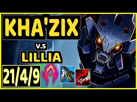 BGOB (KHA'ZIX) vs LILLIA - PENTAKILL 21/4/9 KDA JUNGLE CHALLENGER GAMEPLAY - BR