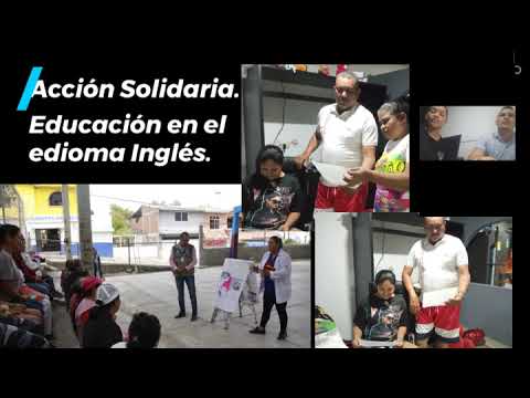 Acción Solidaria Educación en el idioma ingles en Sahagún Córdoba barrio San José.