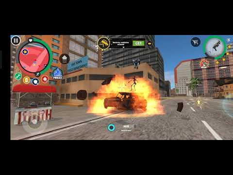 Rope Hero Vice Town :( Rope Hero kills police and robots with RPG ) Android gameplay#gaming
