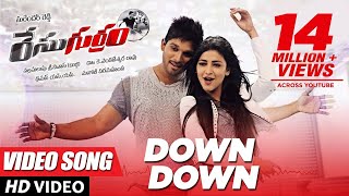 Race Gurram Songs | Down Down Full Video Song | Allu Arjun, Shruti hassan, S.S Thaman