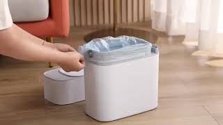 Joybos®4 Poubelle d'adsorption de Salle de Bain avec Capteur de Mouvement Etanche sans Contact