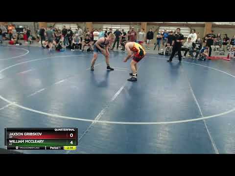 195 Lbs Quarterfinal - Jaxson Gribskov, OR Vs William McCleary, UT 1ab1